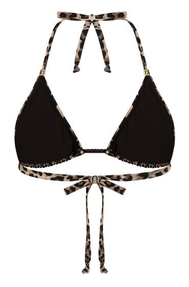 Hunkemöller Triangel bikinitop Animalia Bruin