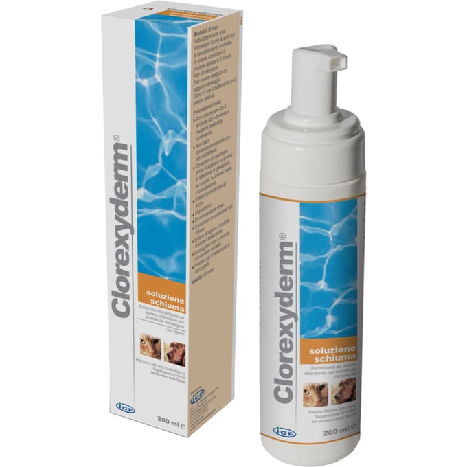 200ml Clorexyderm Schuimoplossing voor honden en katten