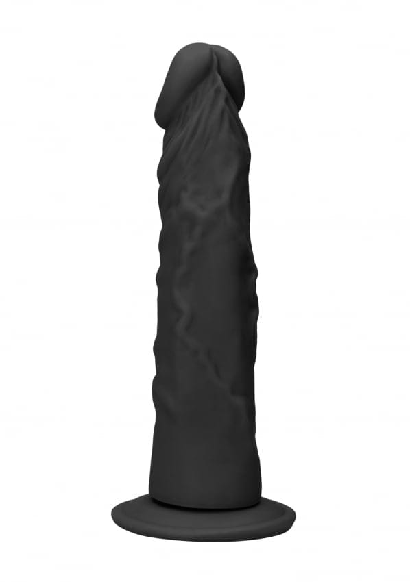 RealRock by Shots Dildo's zonder Teelballen - 10 / 25 cm - Zwart