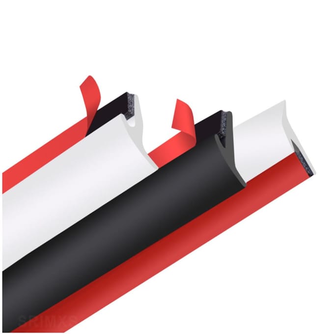 5M auto rubberen afdichtstrip schuine T-type afdichting rubberen tochtstrip randafwerking gray