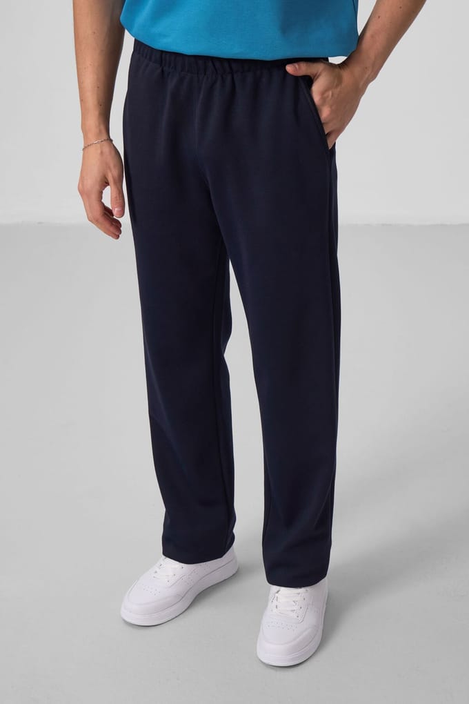 Heren Wijde Pijpen Pull-On Broek