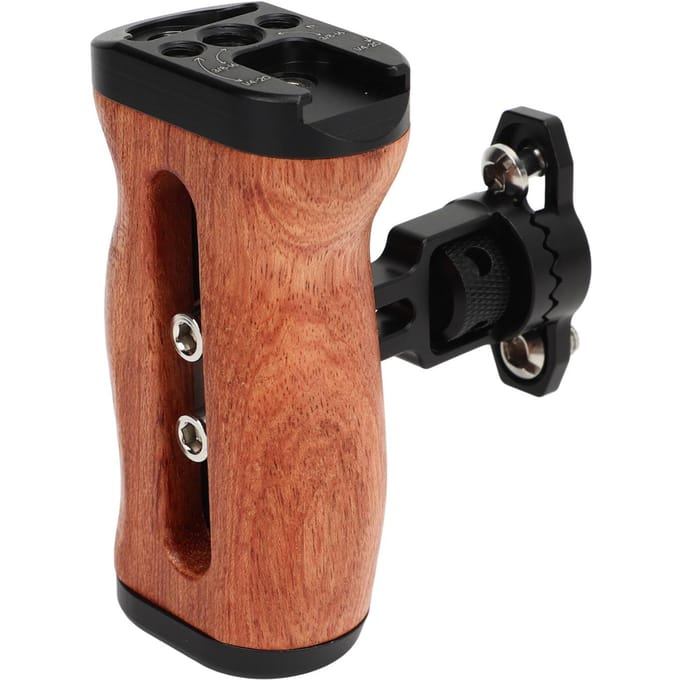Houten Camera Kooi Handgreep Links Rechts Houten Camera Kooi Handgreep met 1/4 Inch Schroefgat 38 black
