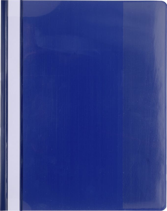 Exacompta 10x Snelhechtmap PVC Premium kwaliteit - A4 - Blauw - 439907B
