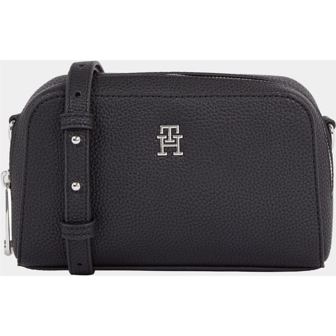 Tommy Hilfiger Dames Schoudertas / Crossbody tas - TH Emblem - Zwart
