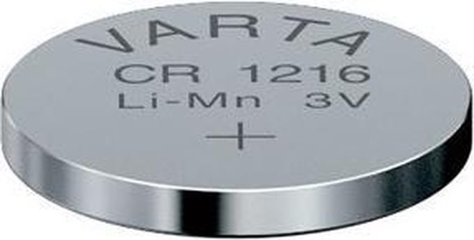 Varta CR1216 knoopcel batterij - 5 stuks