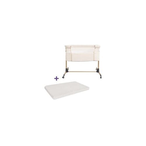 Teddy Co-sleeper Bella ivory white & Prénatal Essential Co-sleeper matras unisex