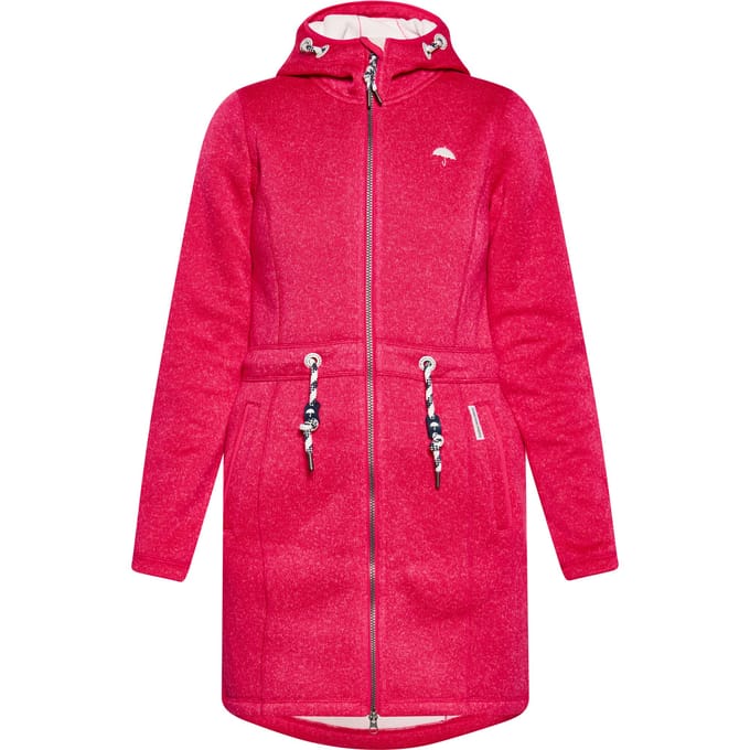 Schmuddelwedda Gebreide fleece jas Dames Framboos Roze Gem