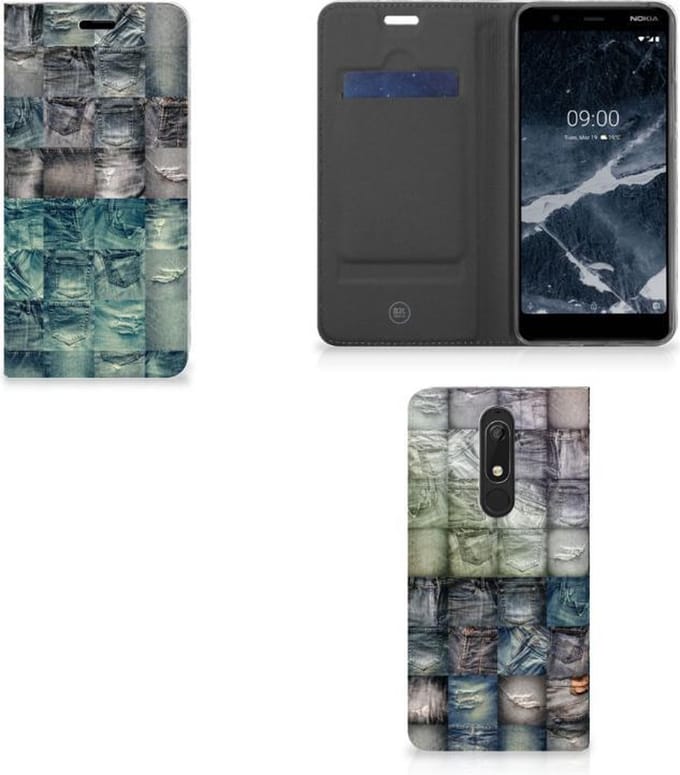 Hippe Standcase Nokia 5.1 (2018) Spijkerbroeken