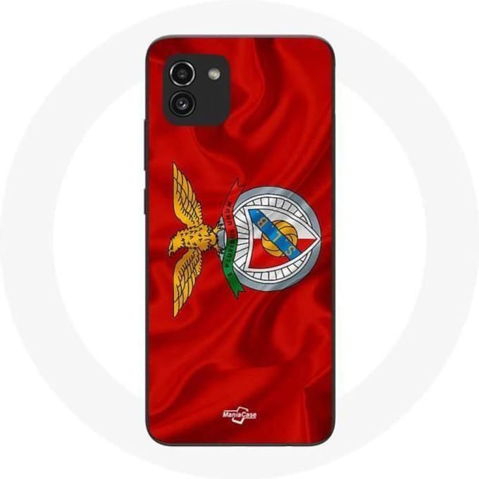 Coque maniacase pour Samsung Galaxy A03 slb benfica fond rouge