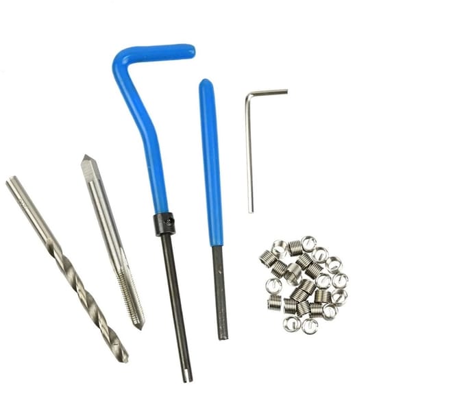 GEKO Reparatieset voor schroefdraad - M5x0.8 - HSS4341 staal - 30 inserts