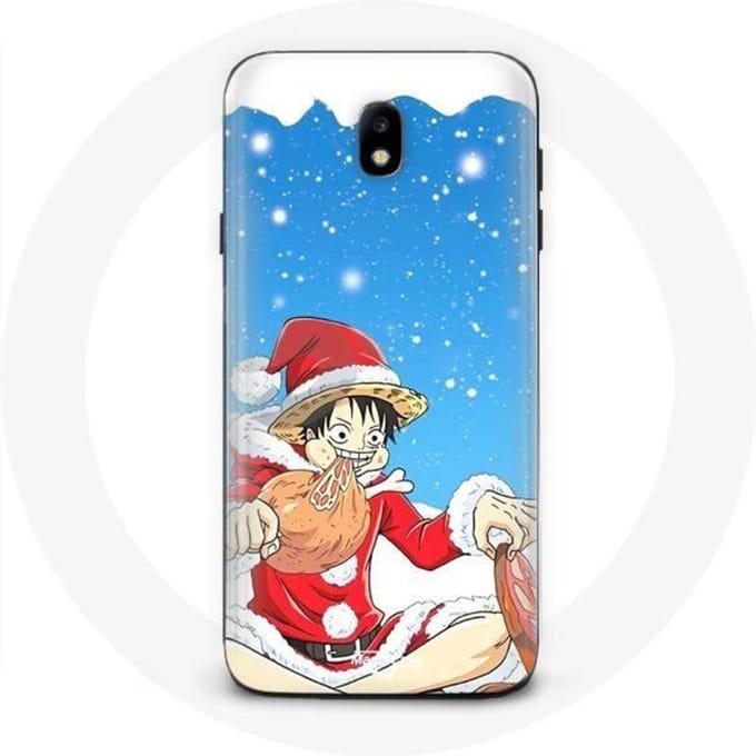 Coque pour Samsung Galaxy J7 2017 Anime One Piece Luffy Le jour de Noël 2023
