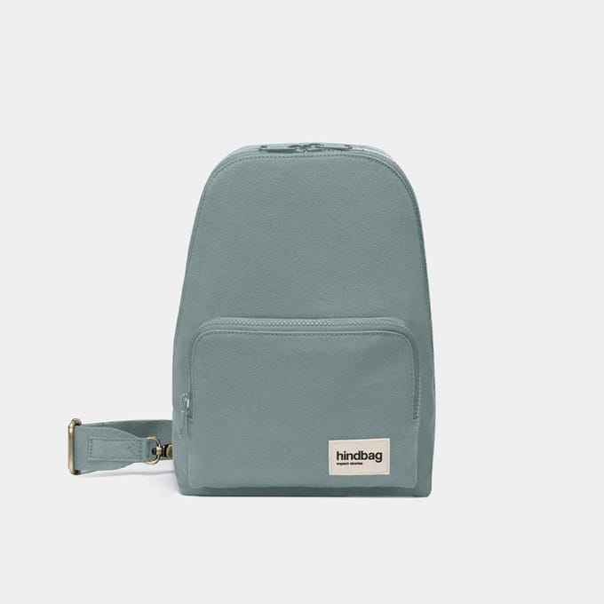 Hindbag schoudertas Felix mint - 100% biologisch katoen