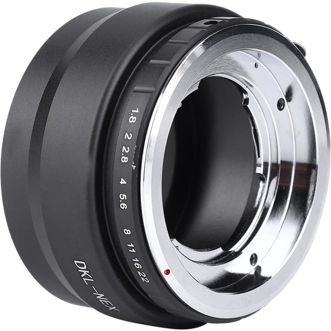 DKL NEX Zwarte Aluminiumlegering Lens Adapter Ring voor DKL Mount Camera Lens voor NEX Mount Camera black