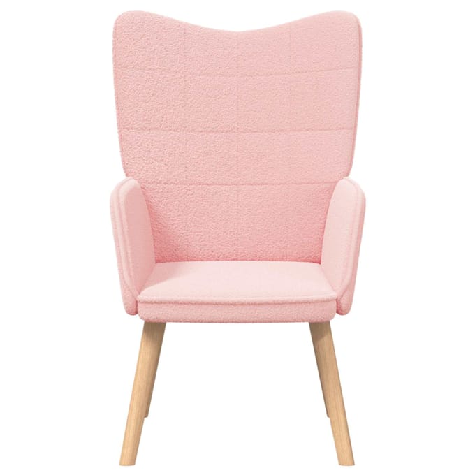 vidaXL - Fauteuil - Roze - 62 - x - 67 - x - 95,5 - cm - Sherpa - Stof