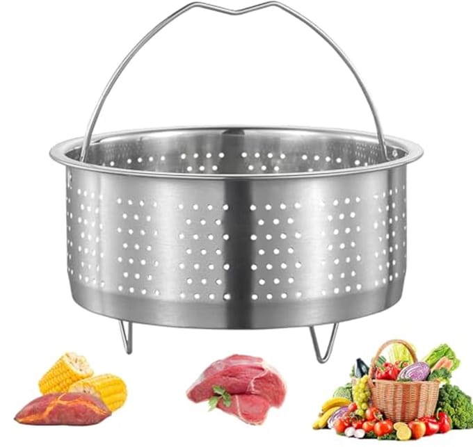 RVS Stoompot 18 cm - Inclusief Stoominzet voor Pan