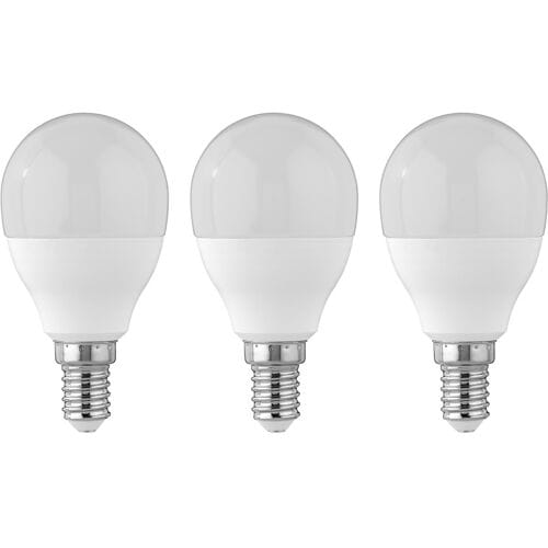 LIVARNO Set van 2 of 3 LED-lampen (3 druppels 4,2W E14)