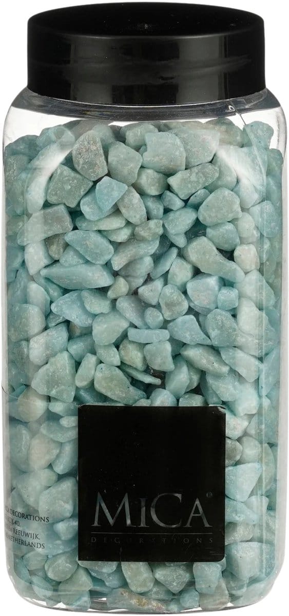 Lichtblauwe Decoratie Steentjes 650ml - Mica Decorations
