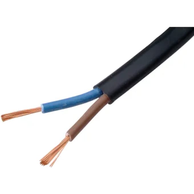 Sencys Stroomkabel Vtlbp 5m 2x0,75 Mm² Zwart