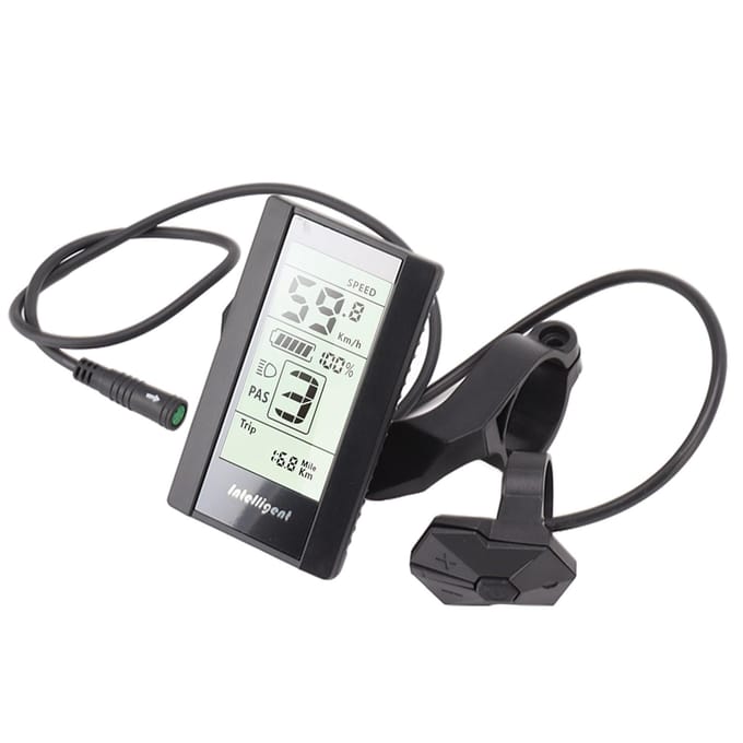 24V 36V 48V 52V 800S LCD Display Controller voor Elektrische Fiets Modificatie black