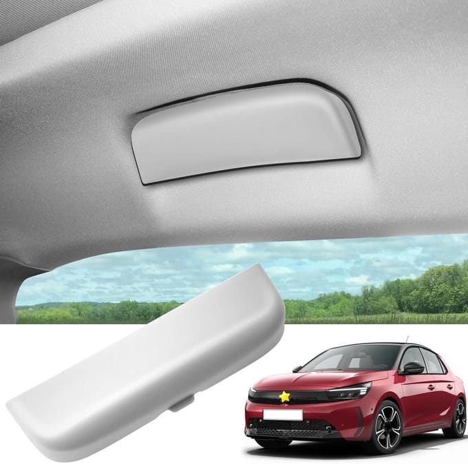 Brillenkoker Auto - Zonnebrilhouder - Veilig Opbergen - Specifiek Model Pasvorm - Wit