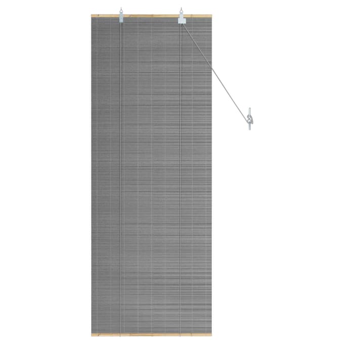 vidaXL - Rolgordijn - Grijs - 40 - x - 160 - cm - Bamboe