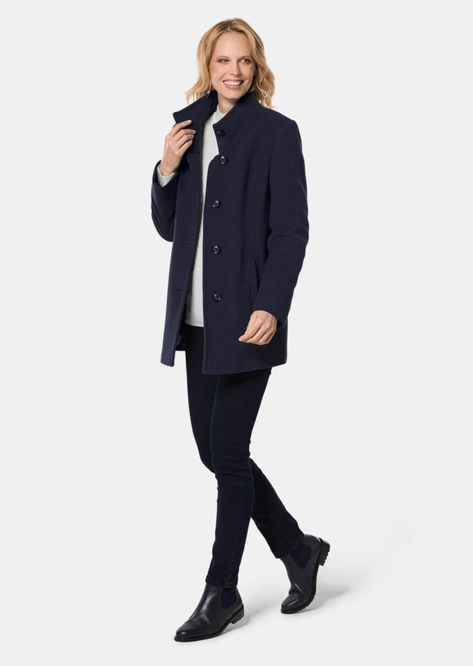 Goldner Wollen jas Elegante winterjas met opstaande kraag