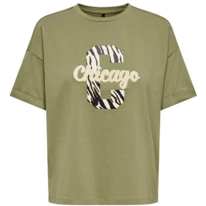 Only Cia Life Foldup Print T-shirt Dames - Maat XL