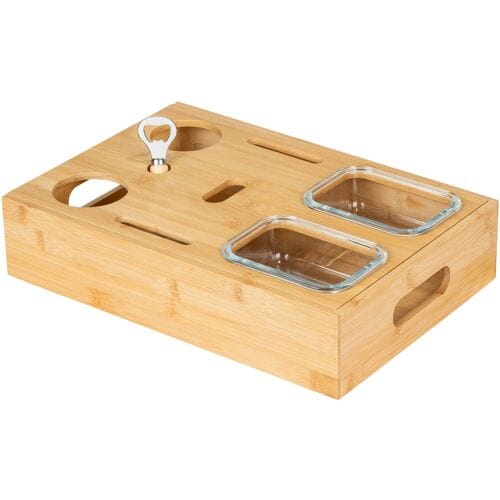 WENKO Snackplank met glazen bakjes