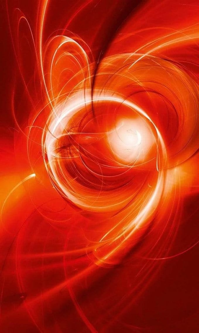 Fotobehang - Red Abstract 150x250cm - Vliesbehang