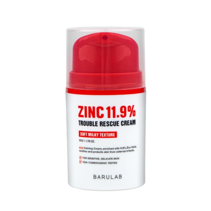 Barulab Zink 11,9% Trouble Rescue Crème 50g red