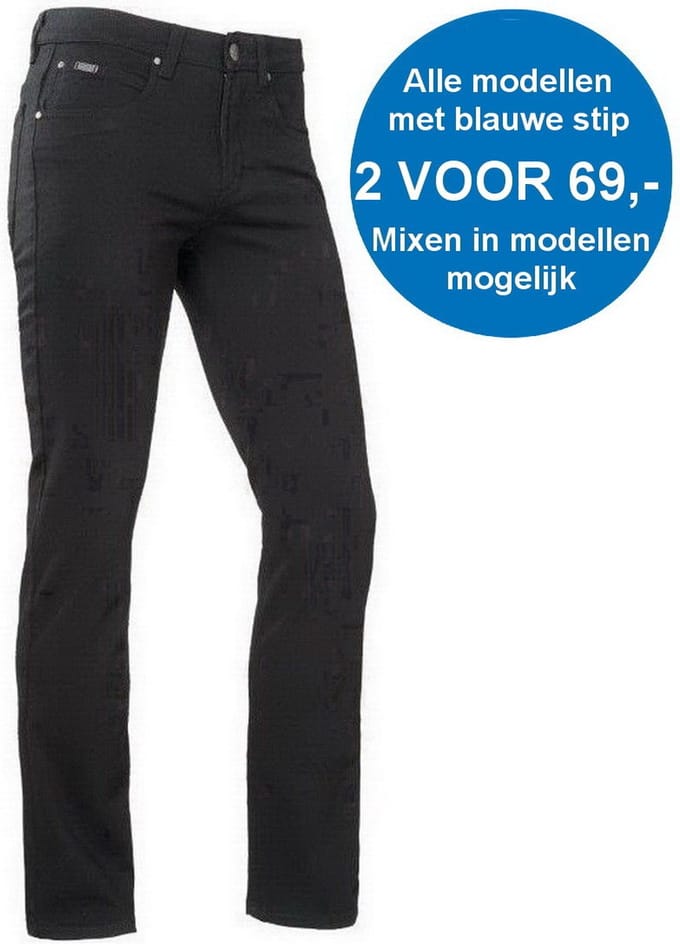 Brams Paris DANNY Stretch Jeans Denim BlauwW38/L32