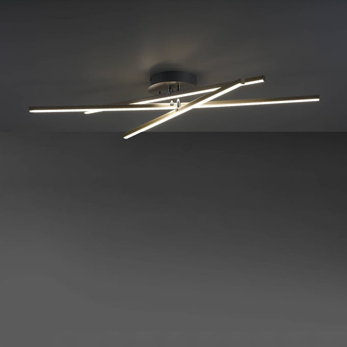 JUST LIGHT. GmbH LED plafondlamp Alina met RGB-Ambilight, dimbaar