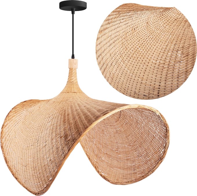 Toolight App1641-1Cp Hanglamp Beige 30X50X30Cm
