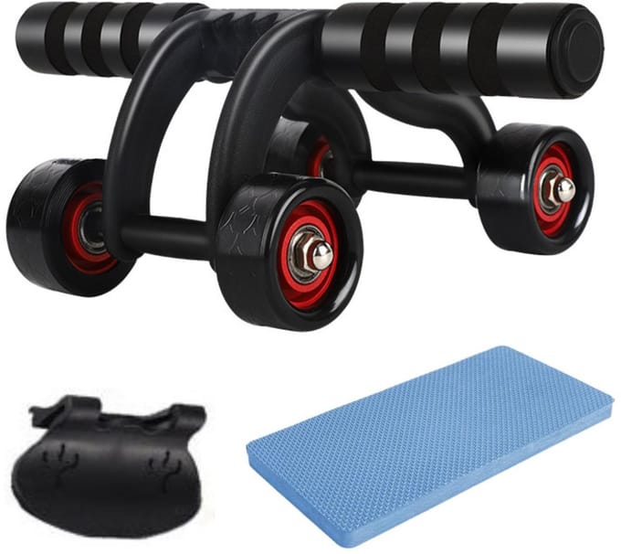Winkrs - Trainingswiel zwart - Ab roller - Ab wheel - Trainingswiel buikspieren - Ab trainer