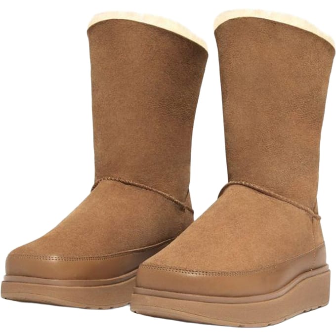 Fit Flop Dames/Dames Gen-FF Korte Shearling Dubbelzijdige Sneeuwlaarzen (Bruin)