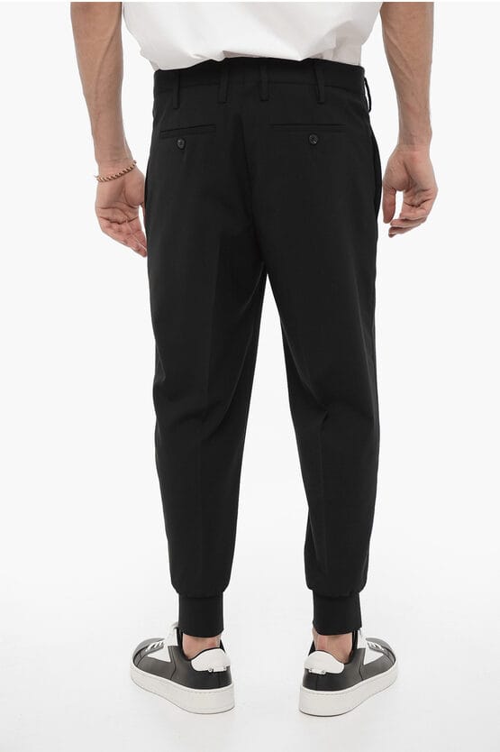 Laag getailleerde slim fit JACK-broek in zwart