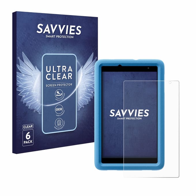 Savvies - Screenprotector voor Blackview Tab A5 Kids - Folie Beschermfolie transparant 6 Stuks