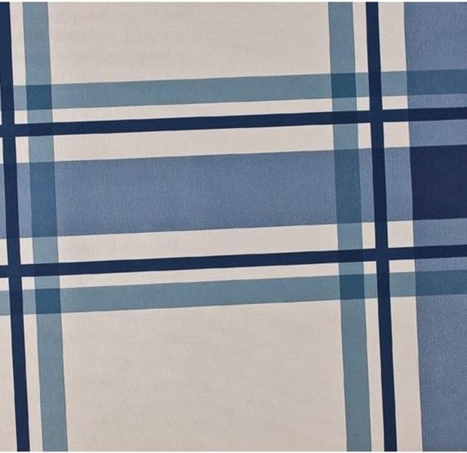 Dutch Wallcoverings - Vlies ruit blauw/wit