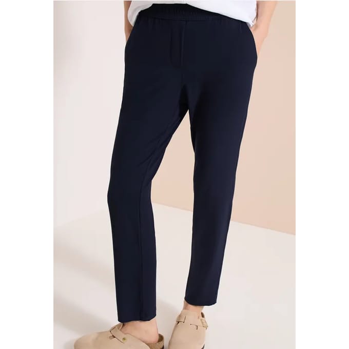 Mid Waist Slim Legs broek in casual fit