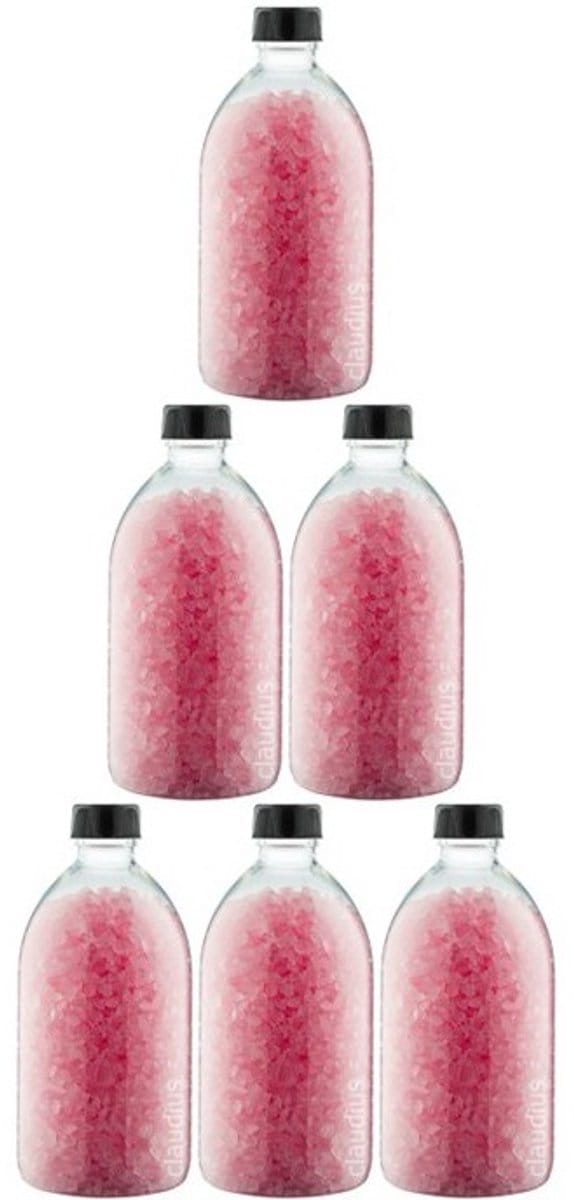 Claudius Badzout Rozen - 600 gram - Fles met zwarte dop - Set van 6 stuks