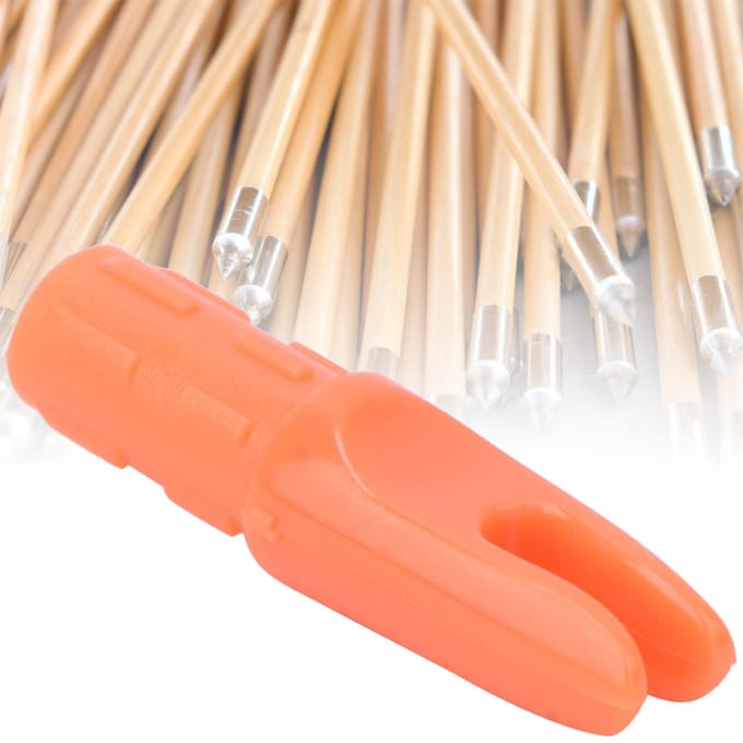 50 Stuks 6,2 mm ABS Kunststof Vervangende Pijl Nock voor Buiten Jagen Boogschieten Accessoires