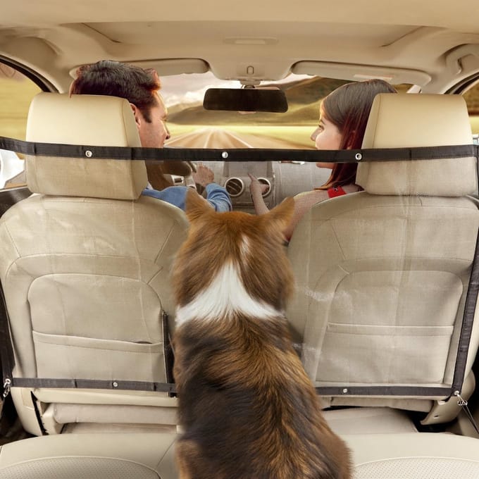 Nobleza Hondennet Auto 41UQE - Veiligheidsnet Auto - 115 x 62 cm - Zwart