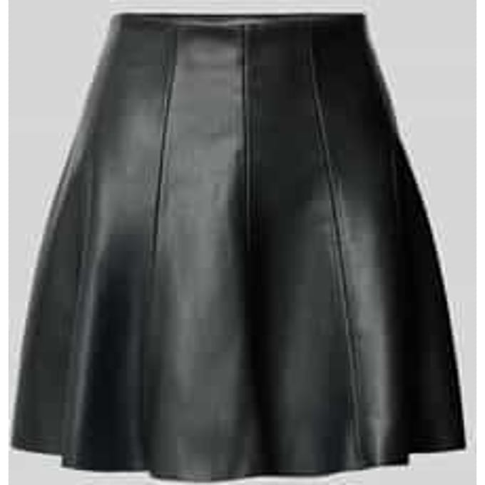 Minirok in leerlook met ritssluiting
