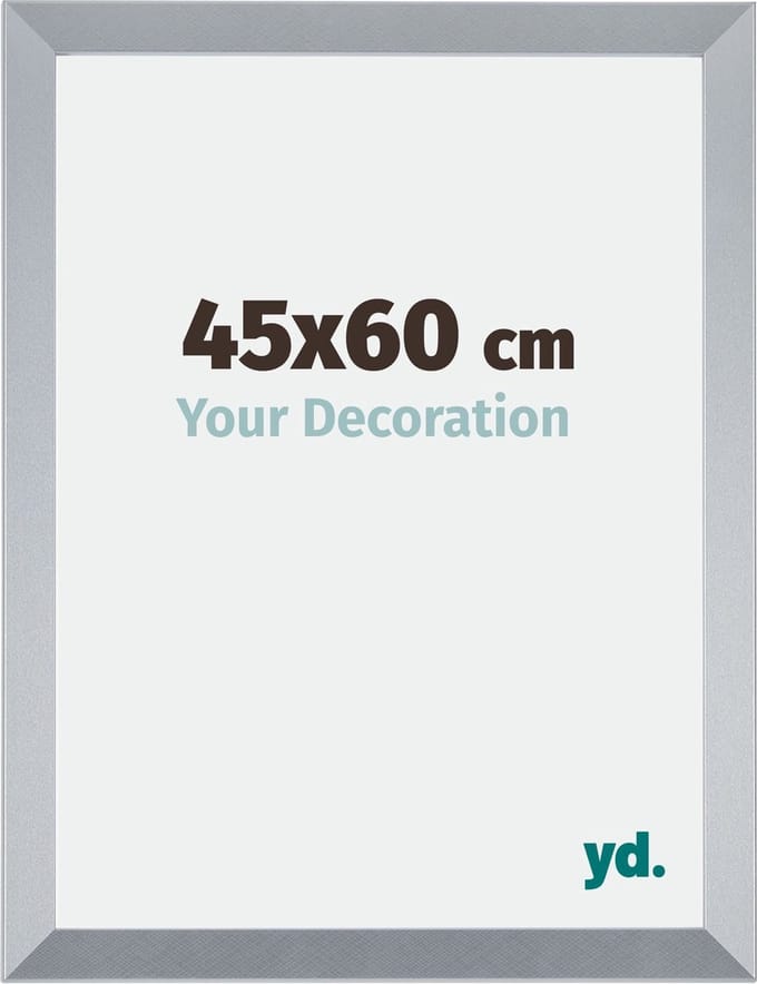 Your Decoration - Fotolijst 45x60 cm - MDF - Zilver Glans - Catania