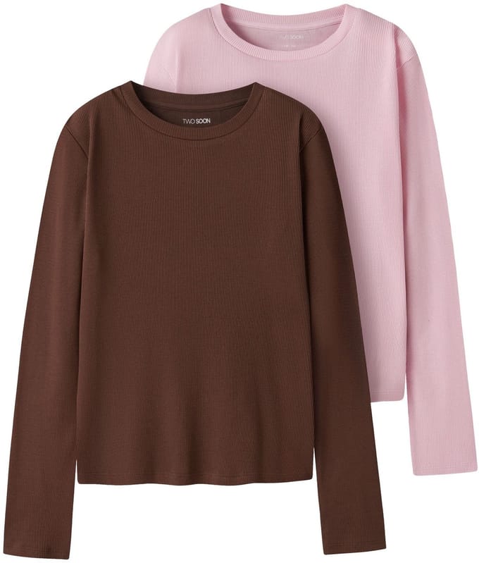 NAME IT - TKFRIX 2P LS SHORT TOP NOOS - Meisjes - Blouses