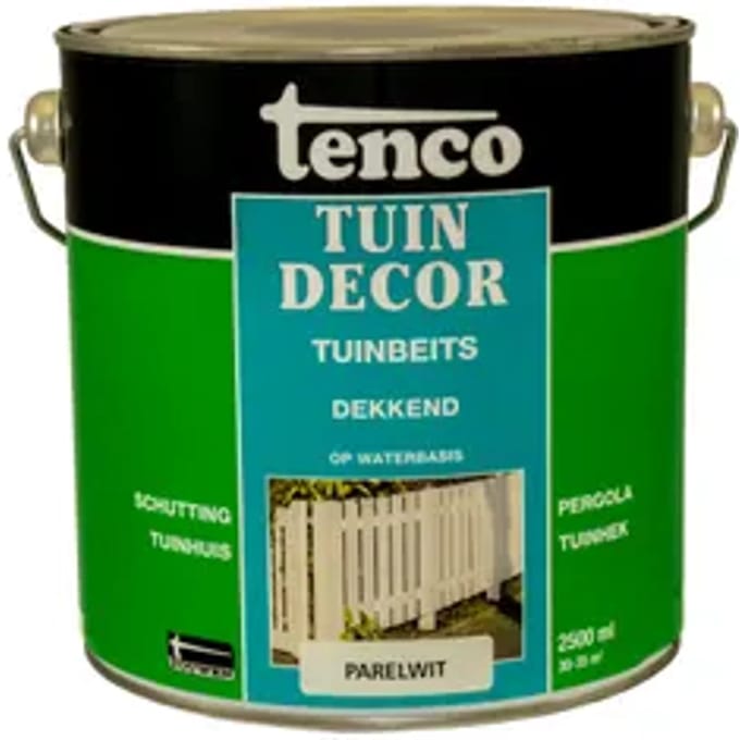 Tenco tuindecor beits dekkend parelwit - 2,5 liter