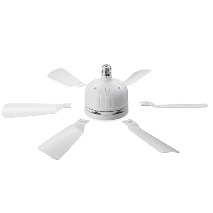 Stille verwijderbare ventilatorbladventilatorlamp Ventilatorlamp met zes bladen Kleurtemperatuur instelbaar van 3000K-6500K