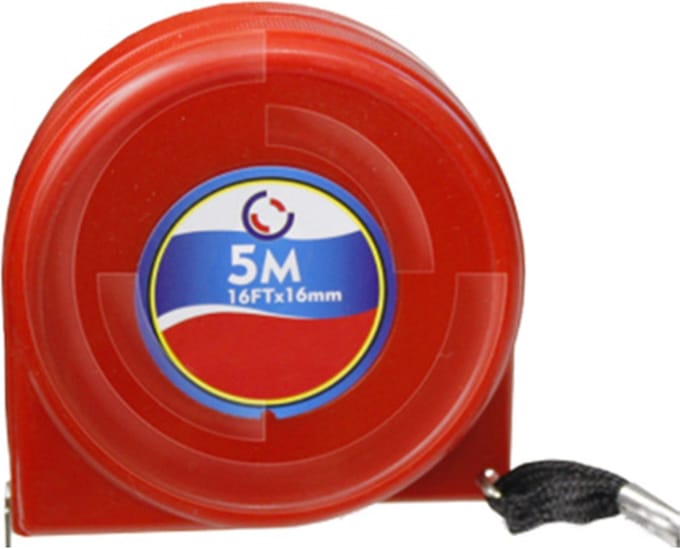 DW4Trading Rolmaat 5 Meter - mm/inch - 16 mm Breed