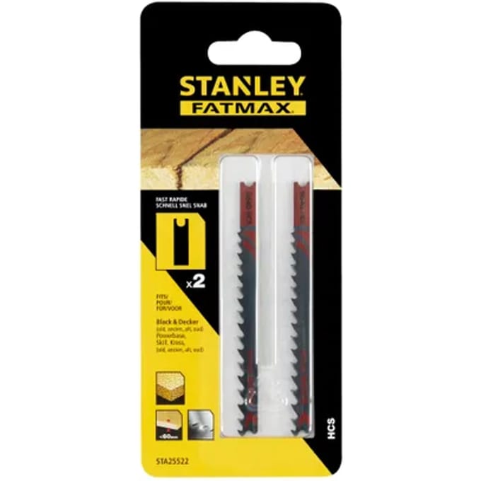Stanley Decoupeerzaagblad Hout Fatmax Sta25522-xj - 92mm - Hcs - 2 Stuks