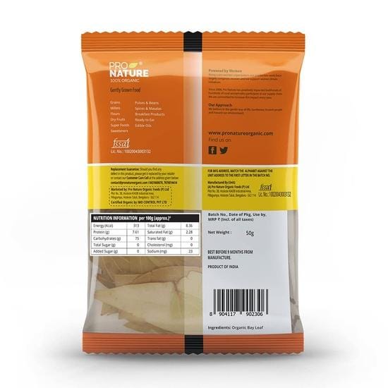 Feuille de laurier biologique Pro Nature, 50 g yellow
